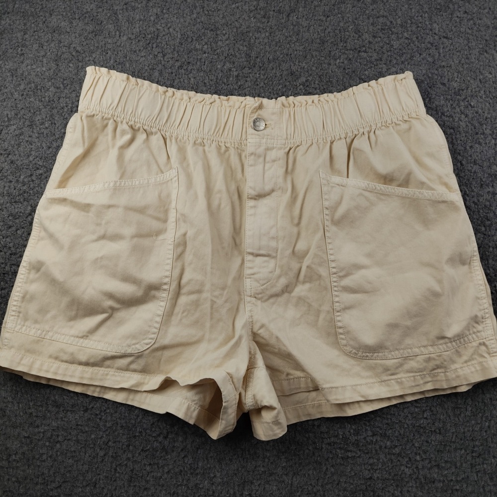 Madewell Shorts Sz 31 Cotton Pull On Paperbag Waist Stretch High Waisted
